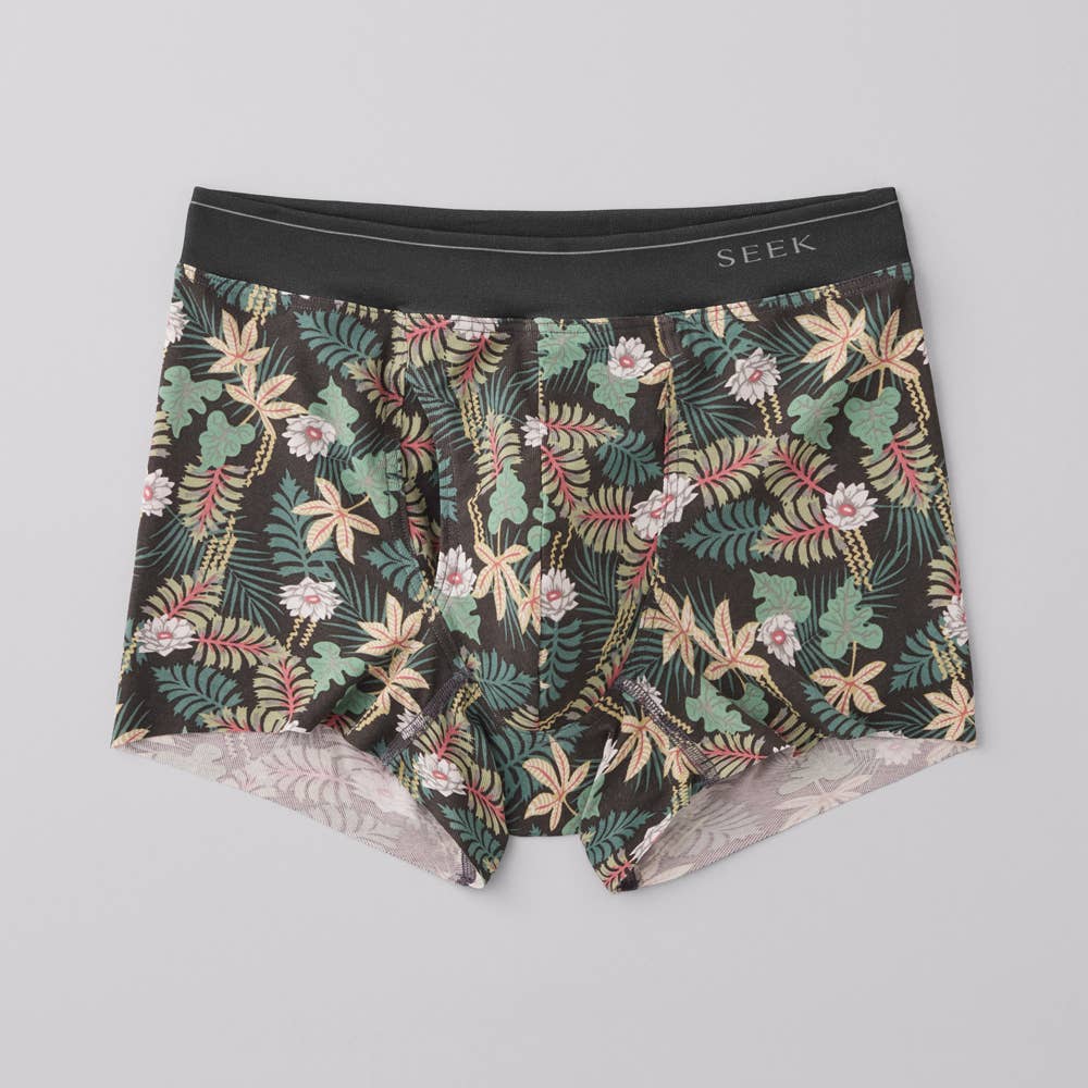 【裾きりっぱなし】ボクサーパンツ（前あき） EEC680B-000GF ソフトグリーン