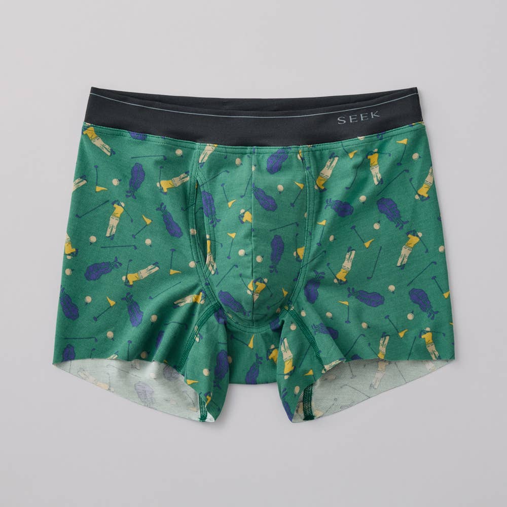 【裾きりっぱなし】ボクサーパンツ（前あき） EEC680C-00070 グリーン