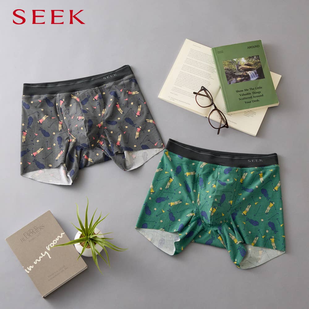 【裾きりっぱなし】ボクサーパンツ（前あき）