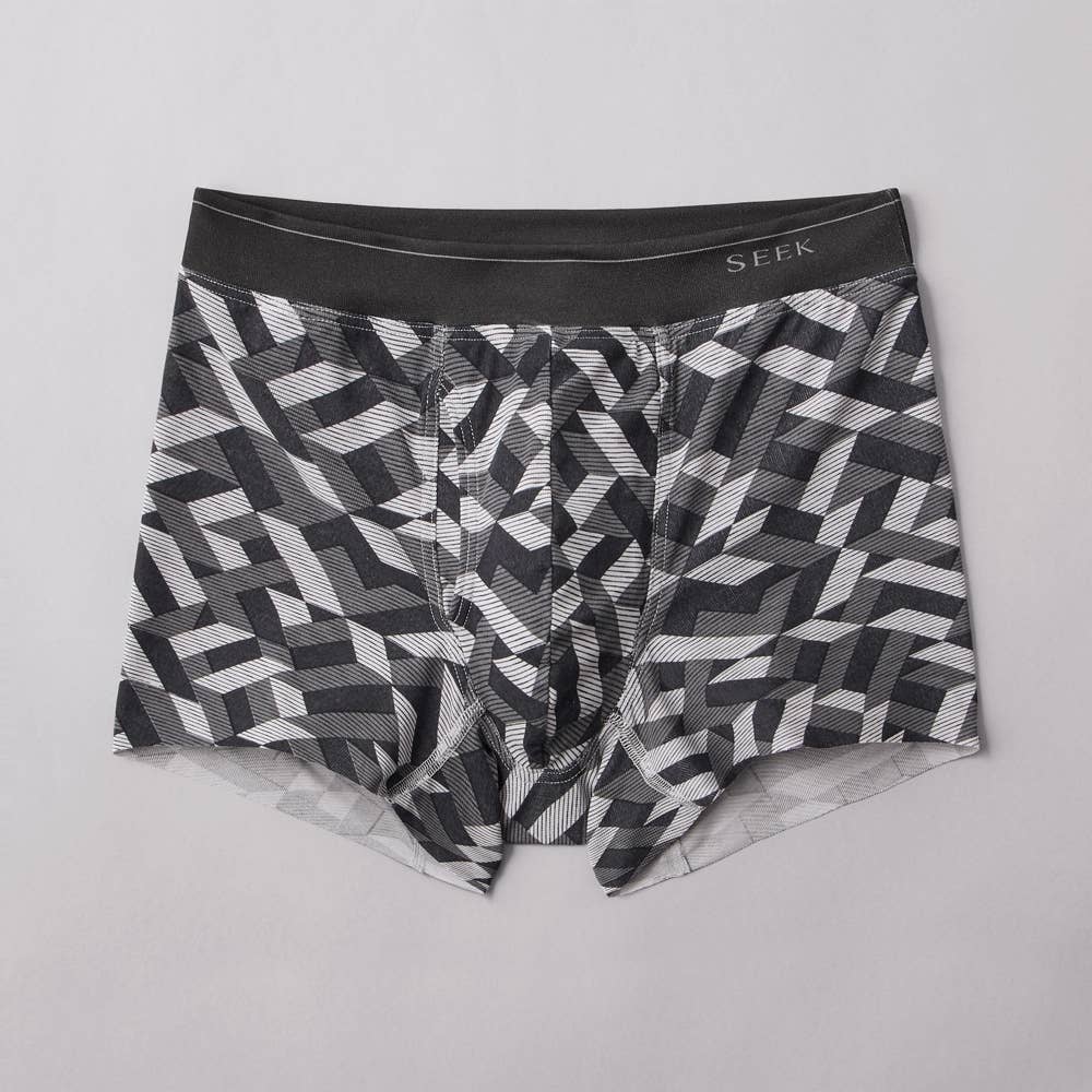 【裾きりっぱなし】ボクサーパンツ（前あき） EEC680C-00087 ブラック