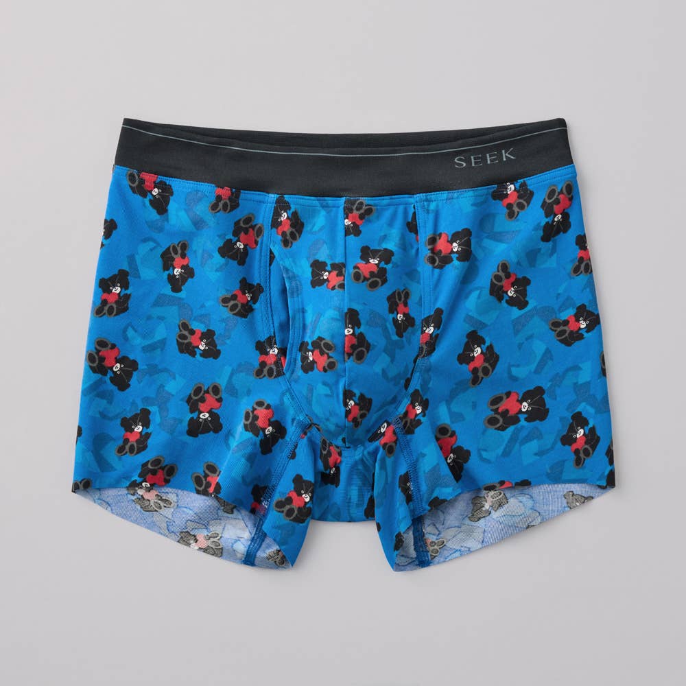 【裾きりっぱなし】ボクサーパンツ（前あき） EEC680E-00009 ブルー