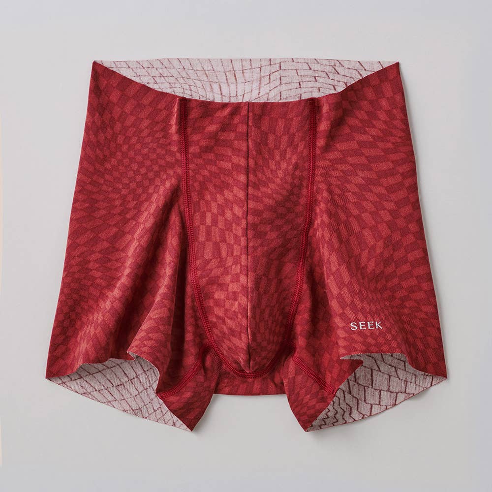 【腰ゴムなし】エアーズボクサーパンツ（前とじ） EEC880D-00063 ボルドー