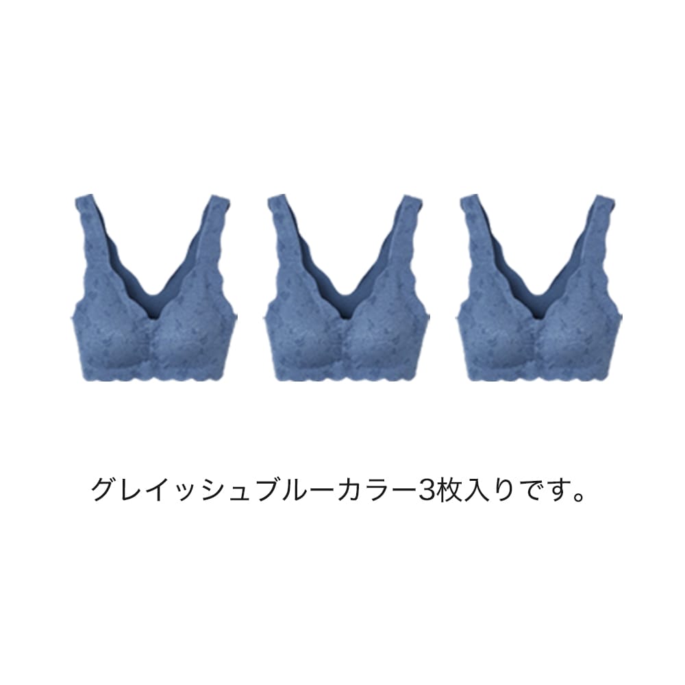 ネット限定お得福袋 ノンワイヤーブラジャー レース 同色3枚セット レディース レディース ネット限定お得福袋 ノンワイヤーブラジャー レース 同色3枚セット レディース レディース