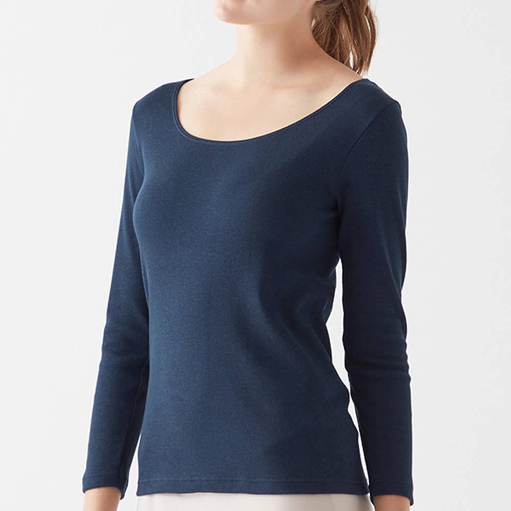 ネット限定お得福袋【冬の綿100% 8分袖インナー】同色3枚セット FK26L006 E3