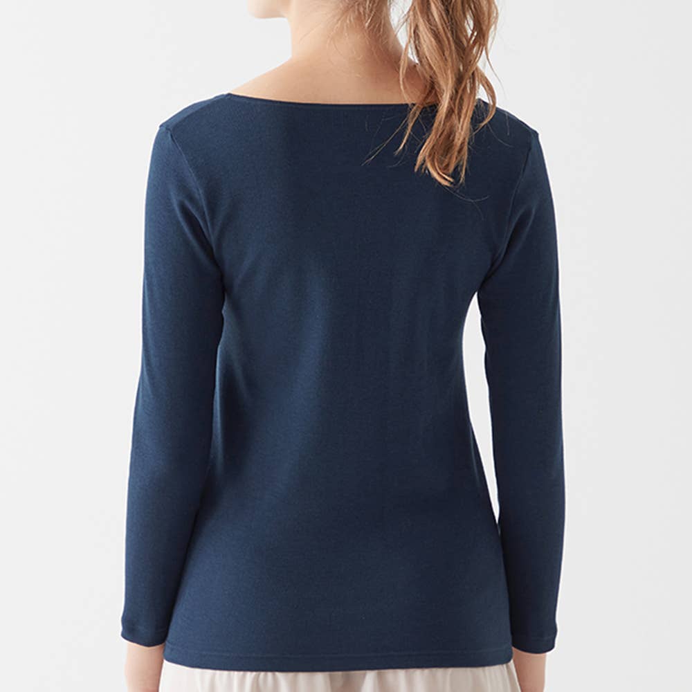 ネット限定お得福袋【冬の綿100% 8分袖インナー】同色3枚セット FK26L006 E4