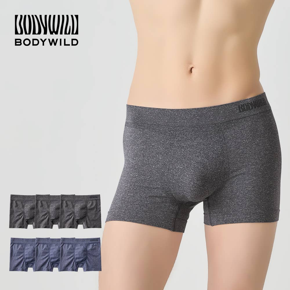 ネット限定お得福袋【3D-Boxer】ボクサーパンツ（前とじ）同色3枚セット