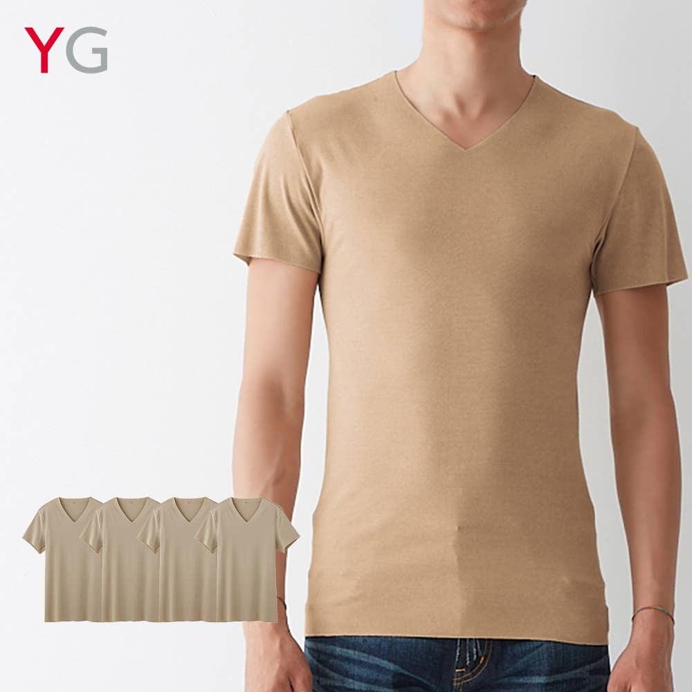 ネット限定お得福袋【CUTOFF　ＶネックTシャツ】同色4枚セット