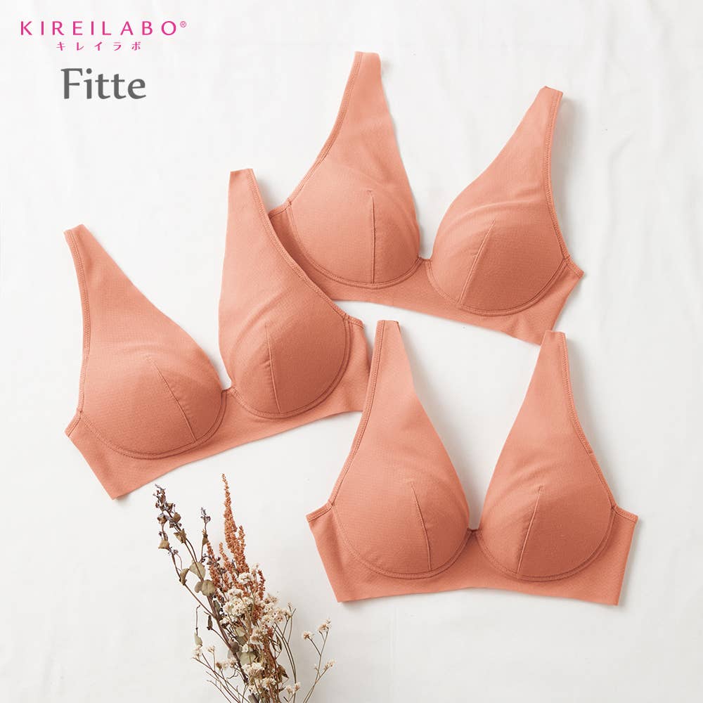 ネット限定お得福袋 Fitte ノンワイヤーブラジャー 同色3枚セット レディース レディース
