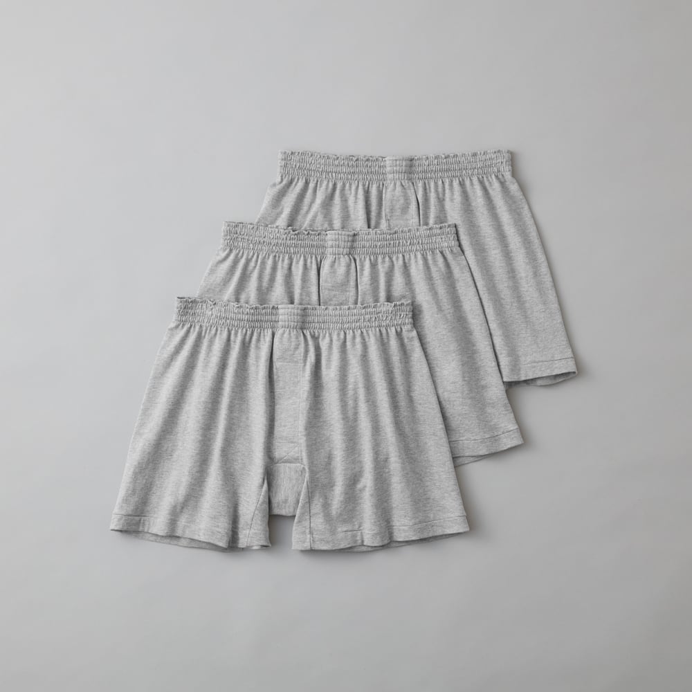 ニットトランクス（前あき）（3枚組）【送料無料】 GM00913