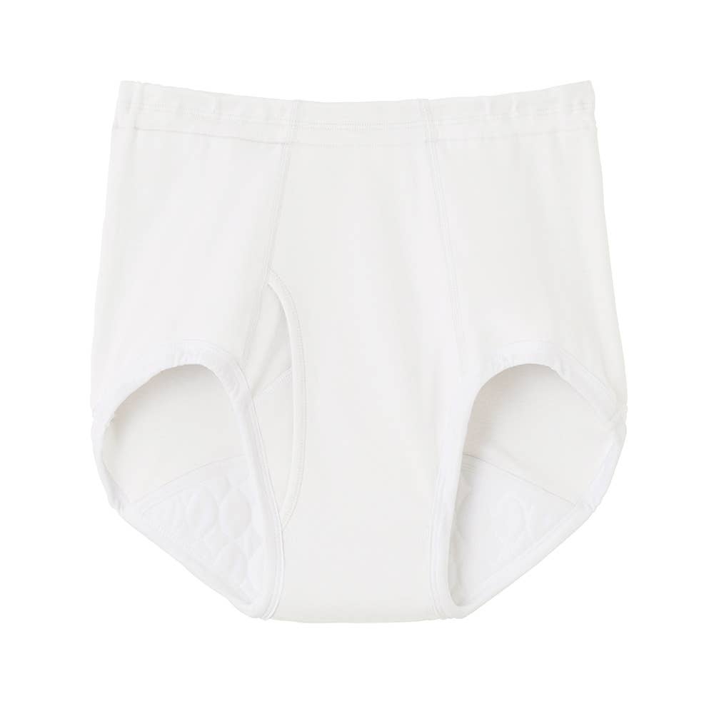 【綿100％/20cc対応】ブリーフ（前あき） HWB231 ホワイト