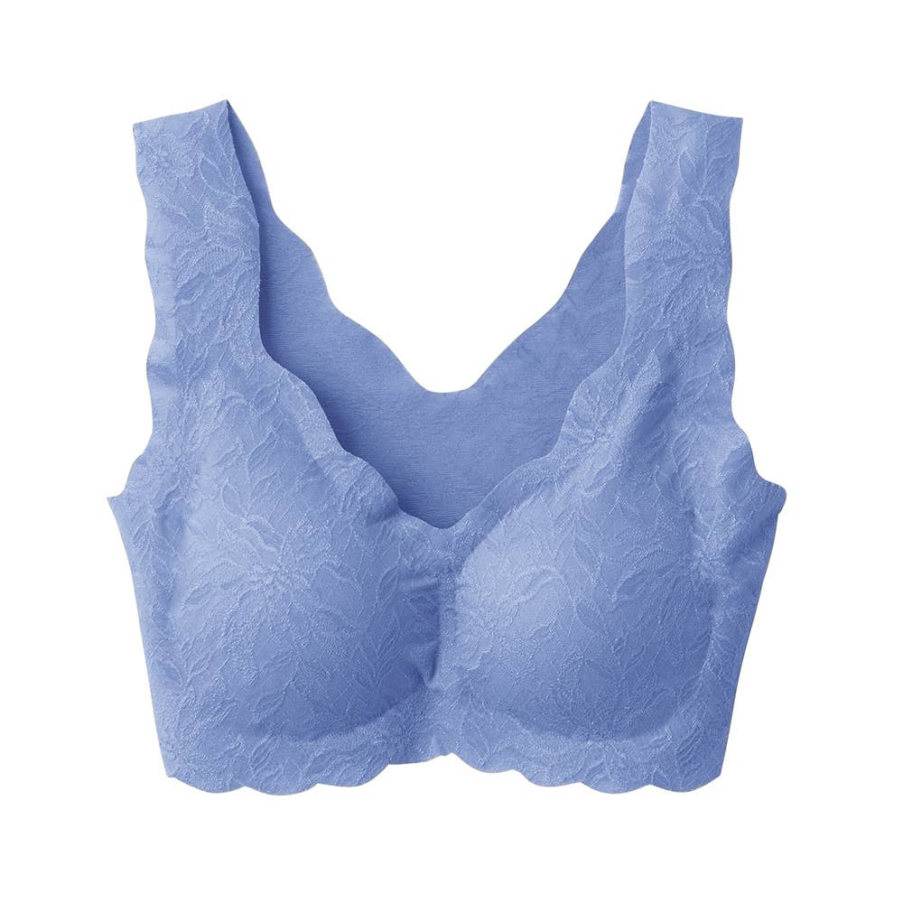 【ブラファンデ】ノンワイヤーブラジャー【まとめ買い割対象】 KB1655 ロイヤルブルー