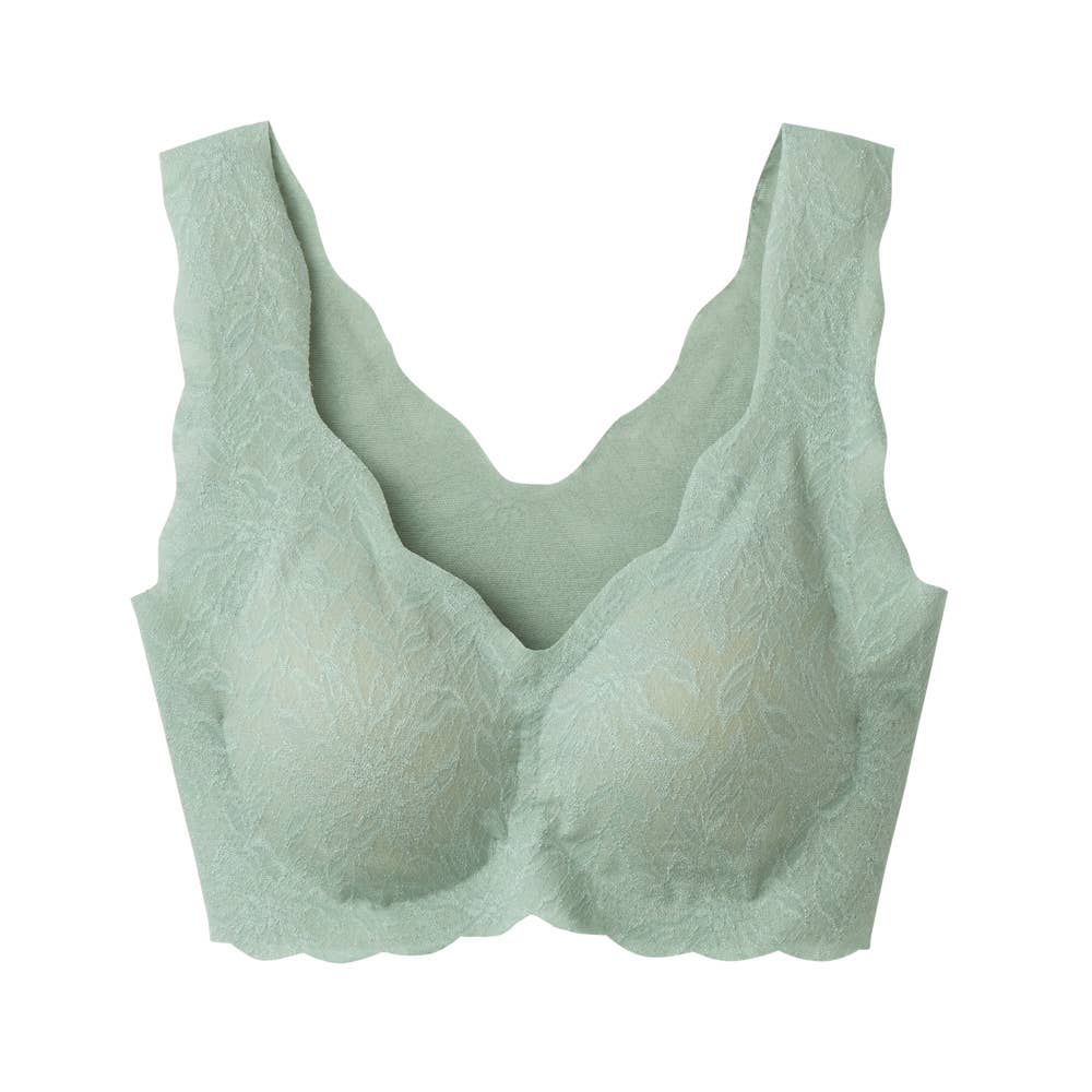 【ブラファンデ】ノンワイヤーブラジャー【まとめ買い割対象】 KB1655 モスグリーン