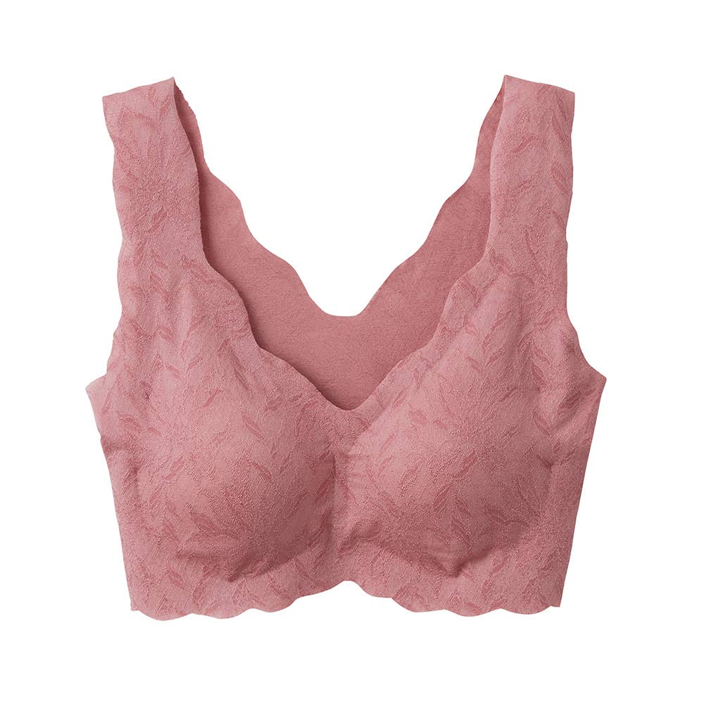 【ブラファンデ】ノンワイヤーブラジャー【まとめ買い割対象】 KB1655 コーラル