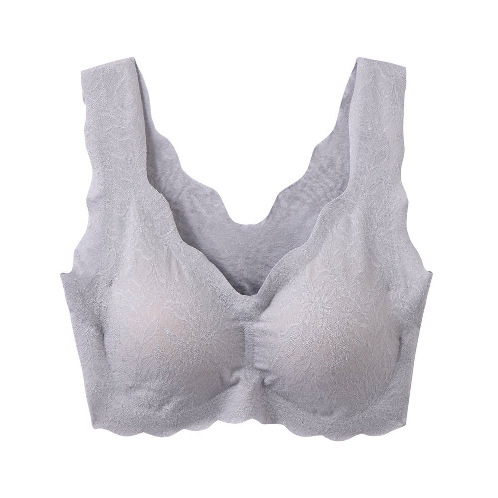 【ブラファンデ】ノンワイヤーブラジャー【まとめ買い割対象】 KB1655P ローヌブルー