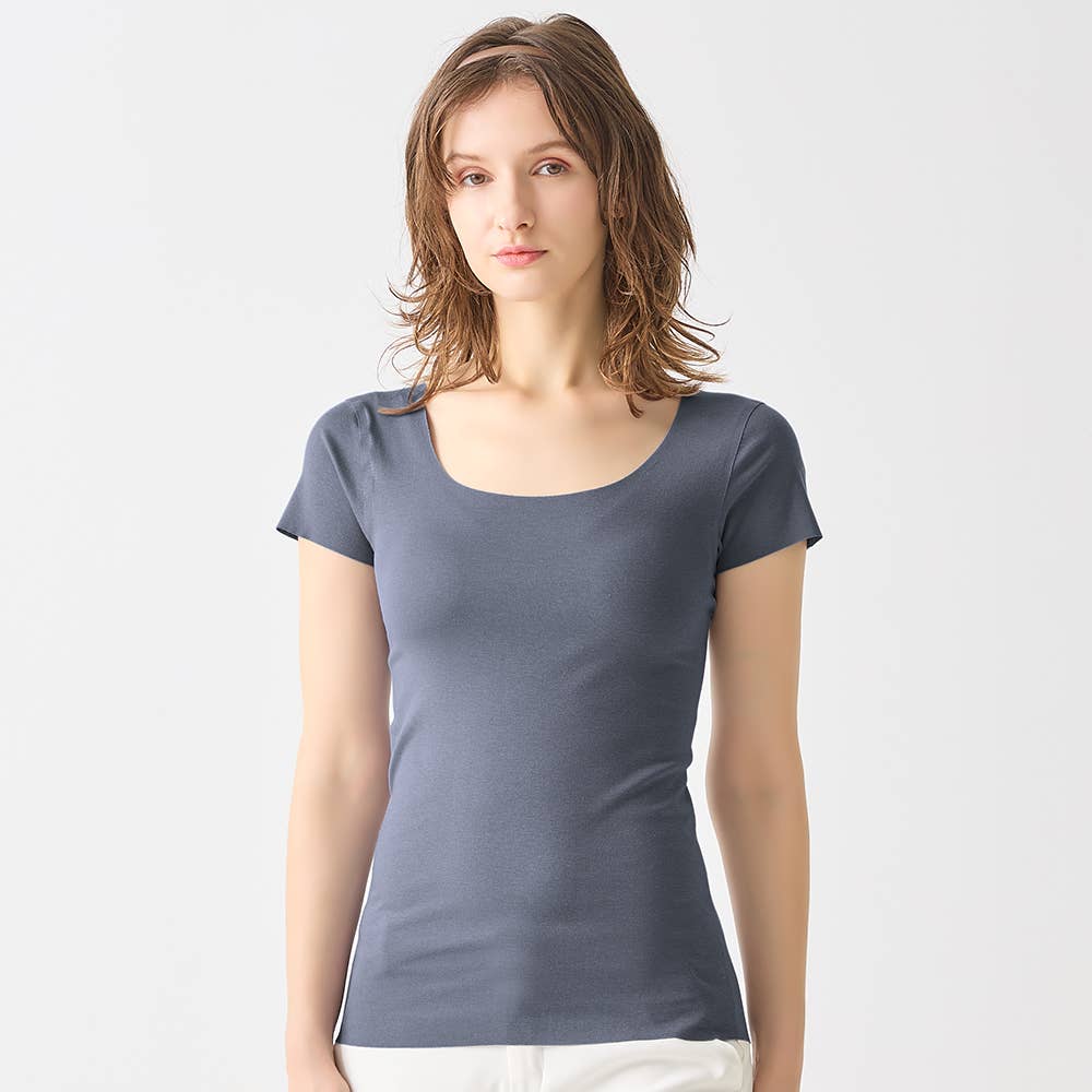 【完全無縫製】2分袖インナー KB2052B E11