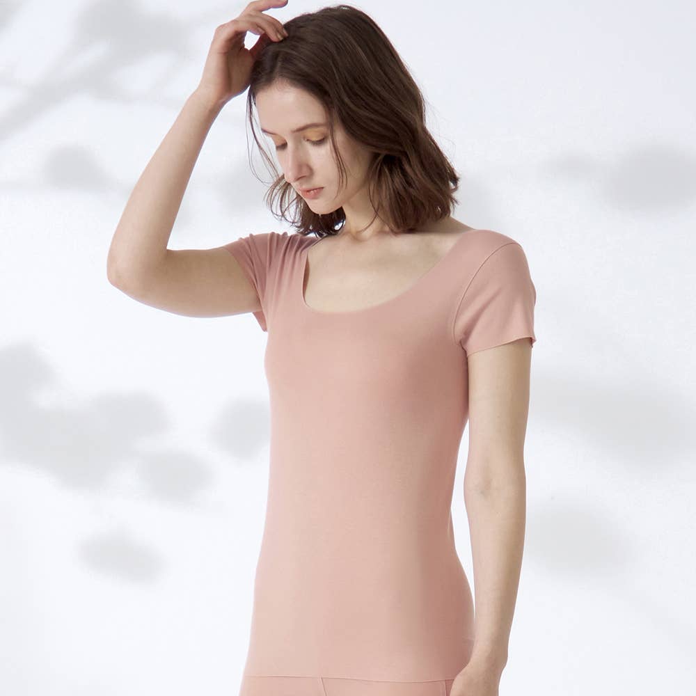 【完全無縫製】2分袖インナー KB2052B E9