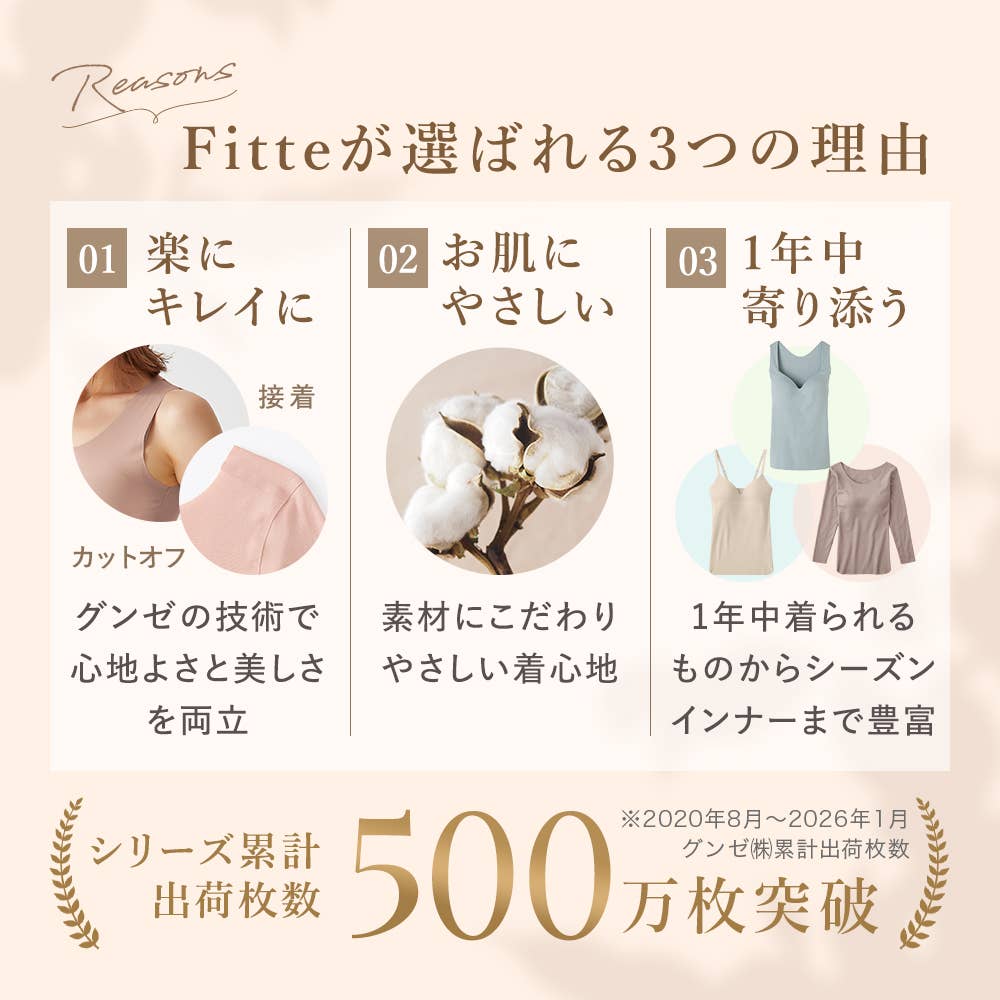 【完全無縫製×肌側オーガニックコットン100%】カップ付き2分袖インナー KB2560P E4