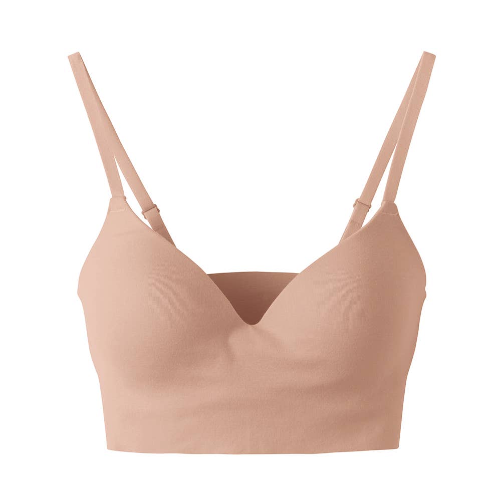 【Fitte】ノンワイヤーブラジャー【SALE】 KB305561 スモークピンク