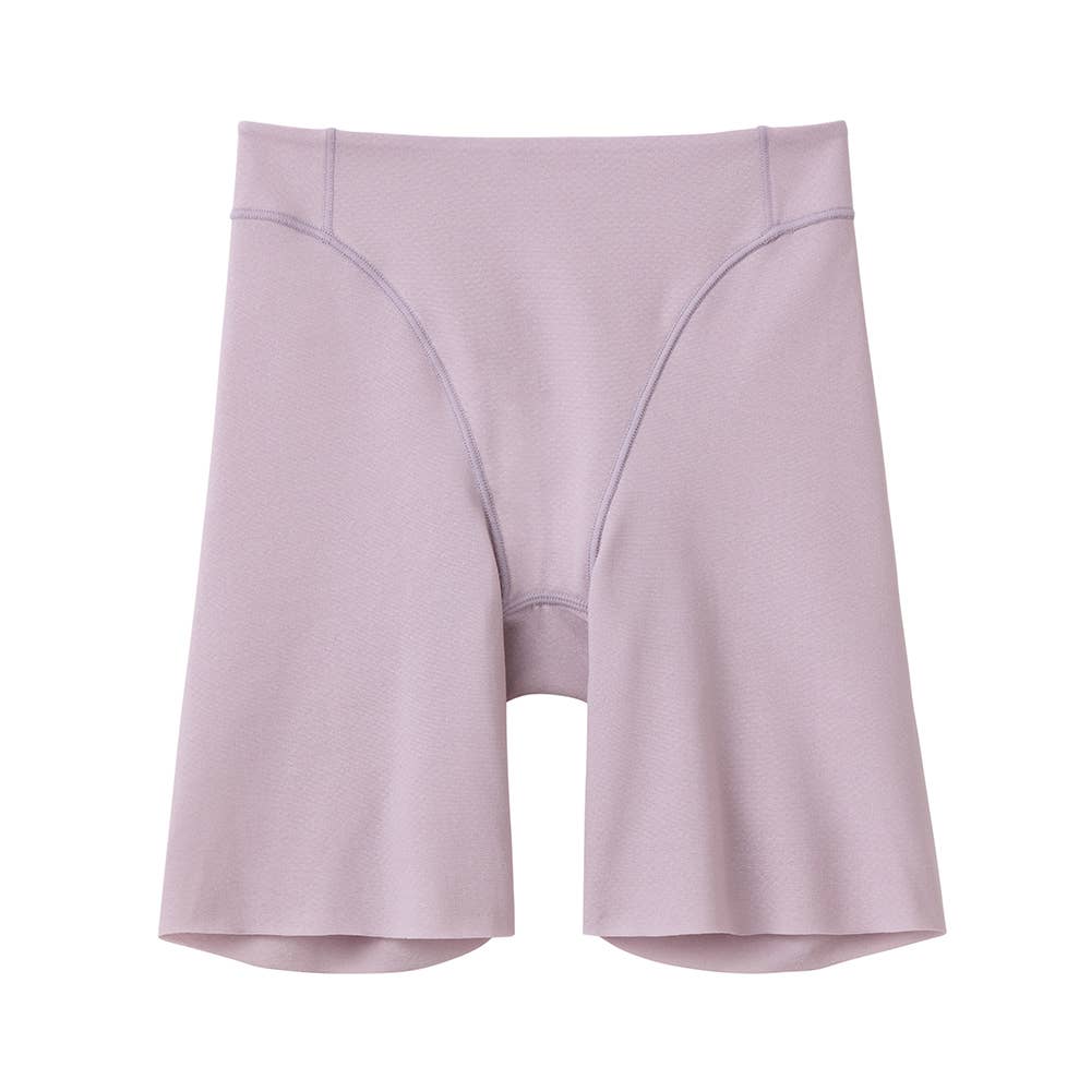 【Fitte（肌側綿100%）】ロングガ－ドル KB4063N コトラベンダー