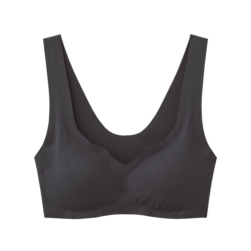 【軽Make(完全無縫製)】ノンワイヤーブラジャー KB4255 ブラック