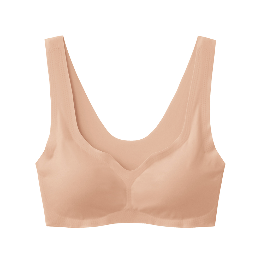 【軽Make(完全無縫製)】ノンワイヤーブラジャー KB4255 ノーブルベージュ