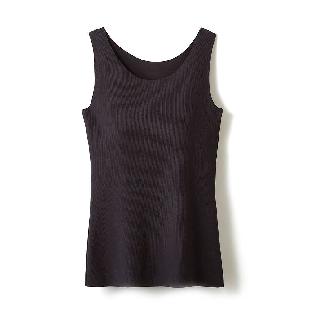 Fitte カットオフ リブ タンクトップ パッド付 レディース Kb5058 レディース インナートップス