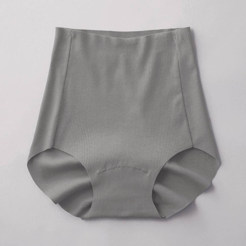 【Fitte(カットオフ リブ)】レギュラーショーツ【SALE】 KB5070K グレイッシュブルー