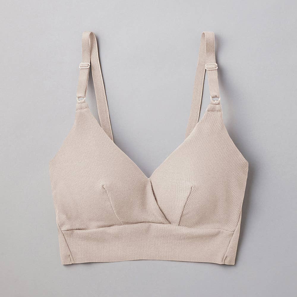 【Fitte(カットオフ リブ)】ブラレット【SALE】 KB5092N ホワイトベージュ