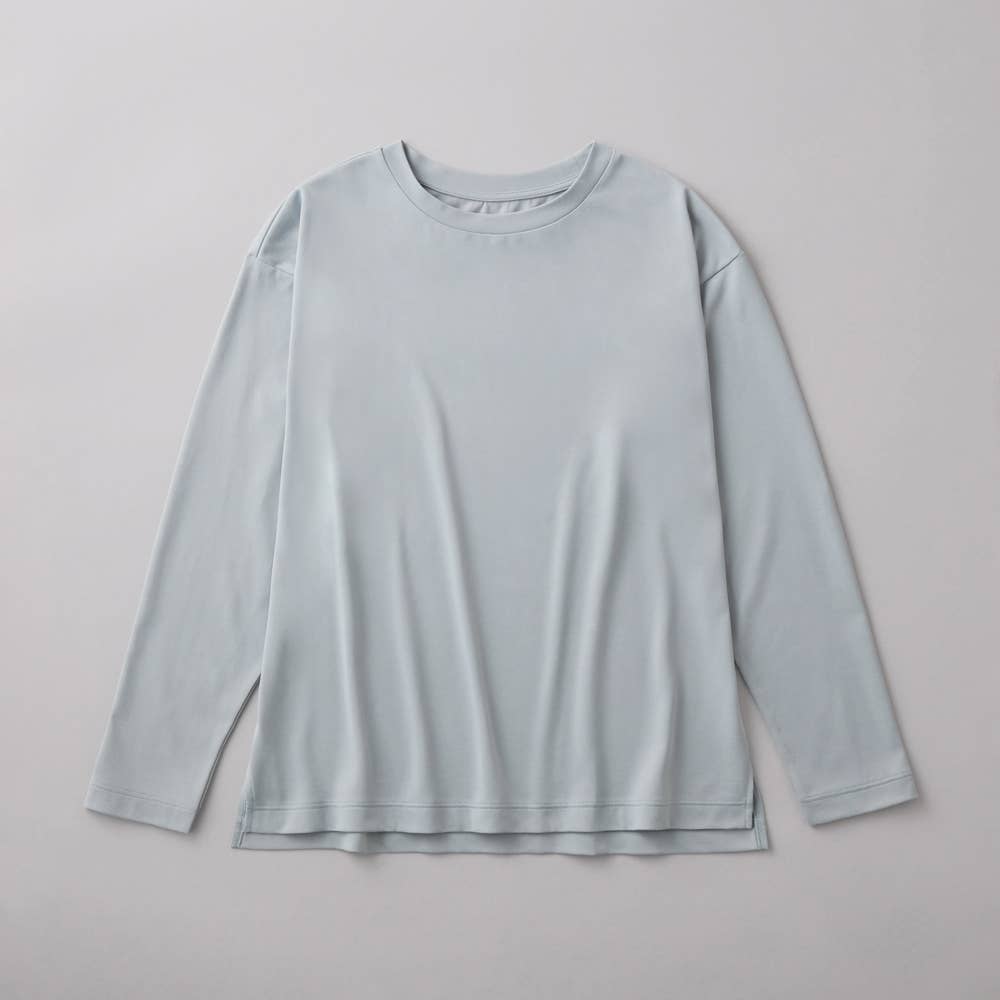 【Fitte】ロングスリーブTシャツ KB5146P チョークブルー