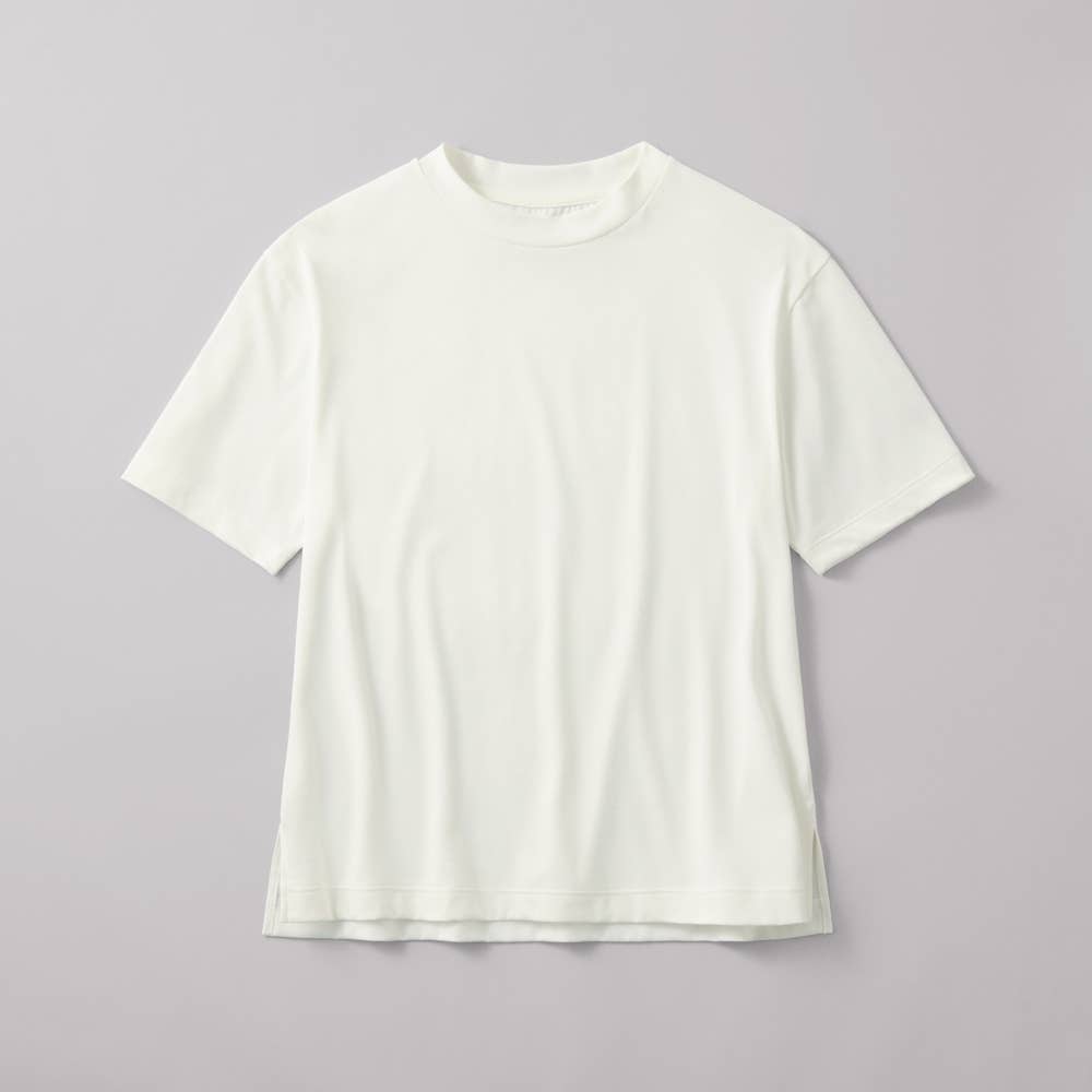 【Fitte】5分袖オーバーサイズTシャツ KB5148P オフホワイト