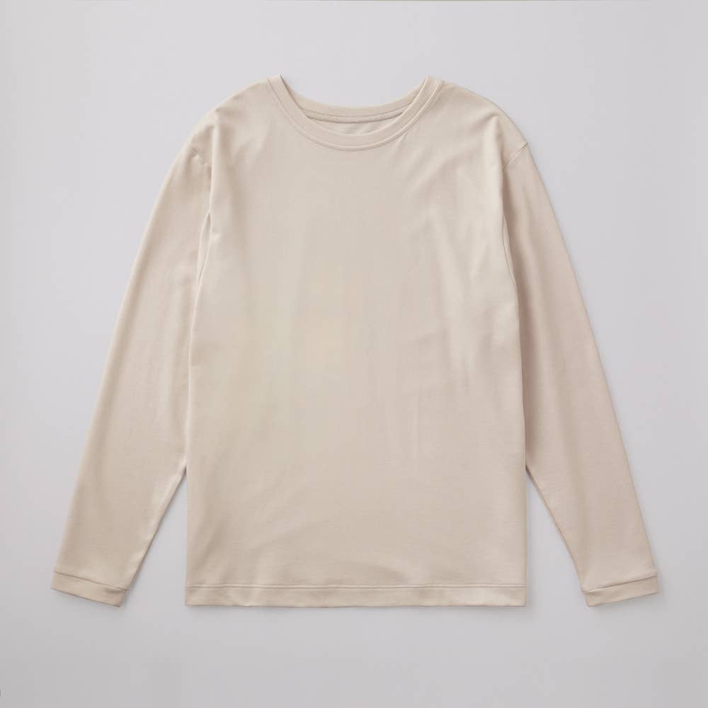 【Fitte】長袖オーバーシャツ【SALE】 KB5246P クリーム