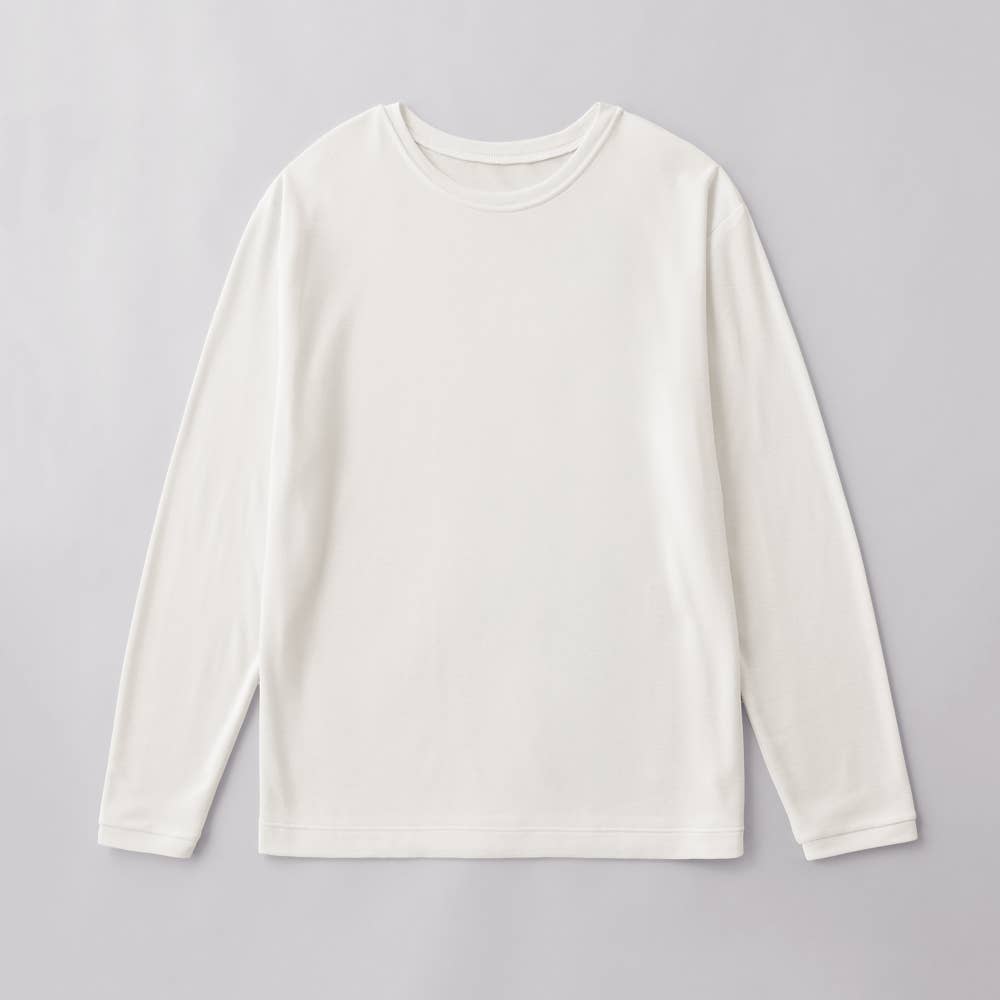 【Fitte】長袖オーバーシャツ【SALE】 KB5246P オフホワイト