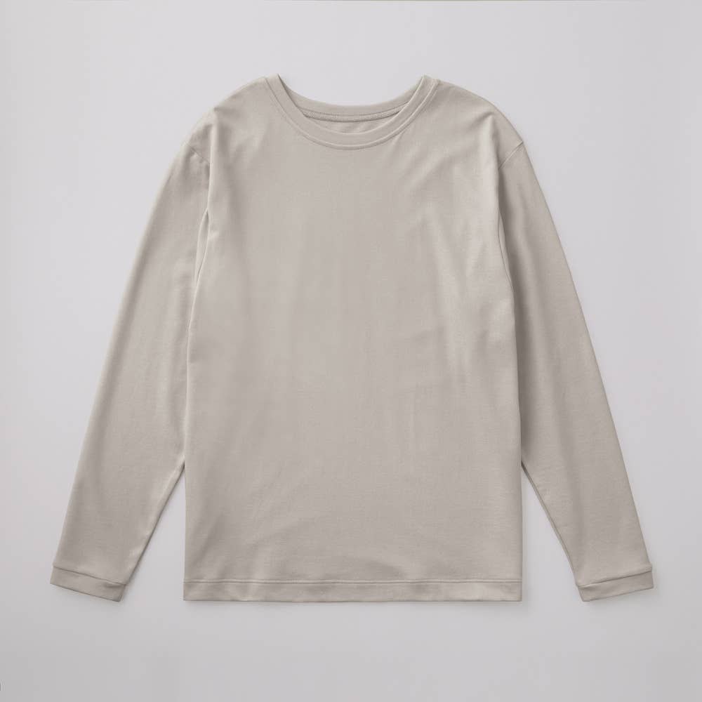 【Fitte】長袖オーバーシャツ【SALE】 KB5246P グレー