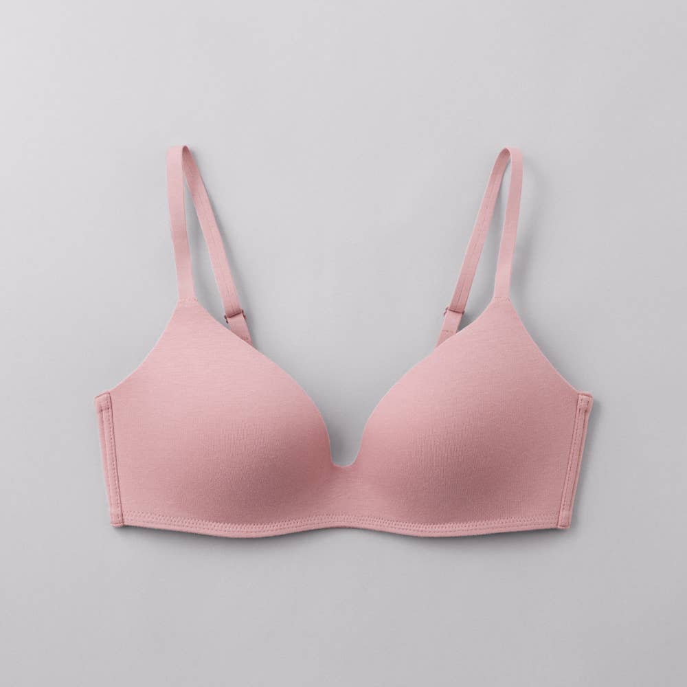 【Fitte（コンフィメイクブラ）】ノンワイヤーブラジャー KB6092 クワイエットピーチ