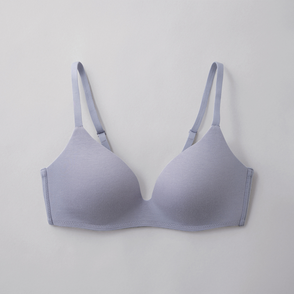 【Fitte】ノンワイヤーブラジャー KB6092 リュエルブルー