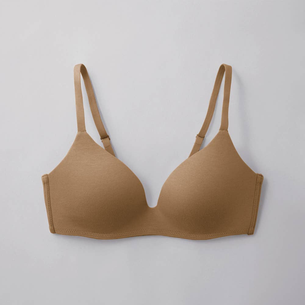 【Fitte（コンフィメイクブラ）】ノンワイヤーブラジャー【SALE】 KB6092EC ライトブラウン