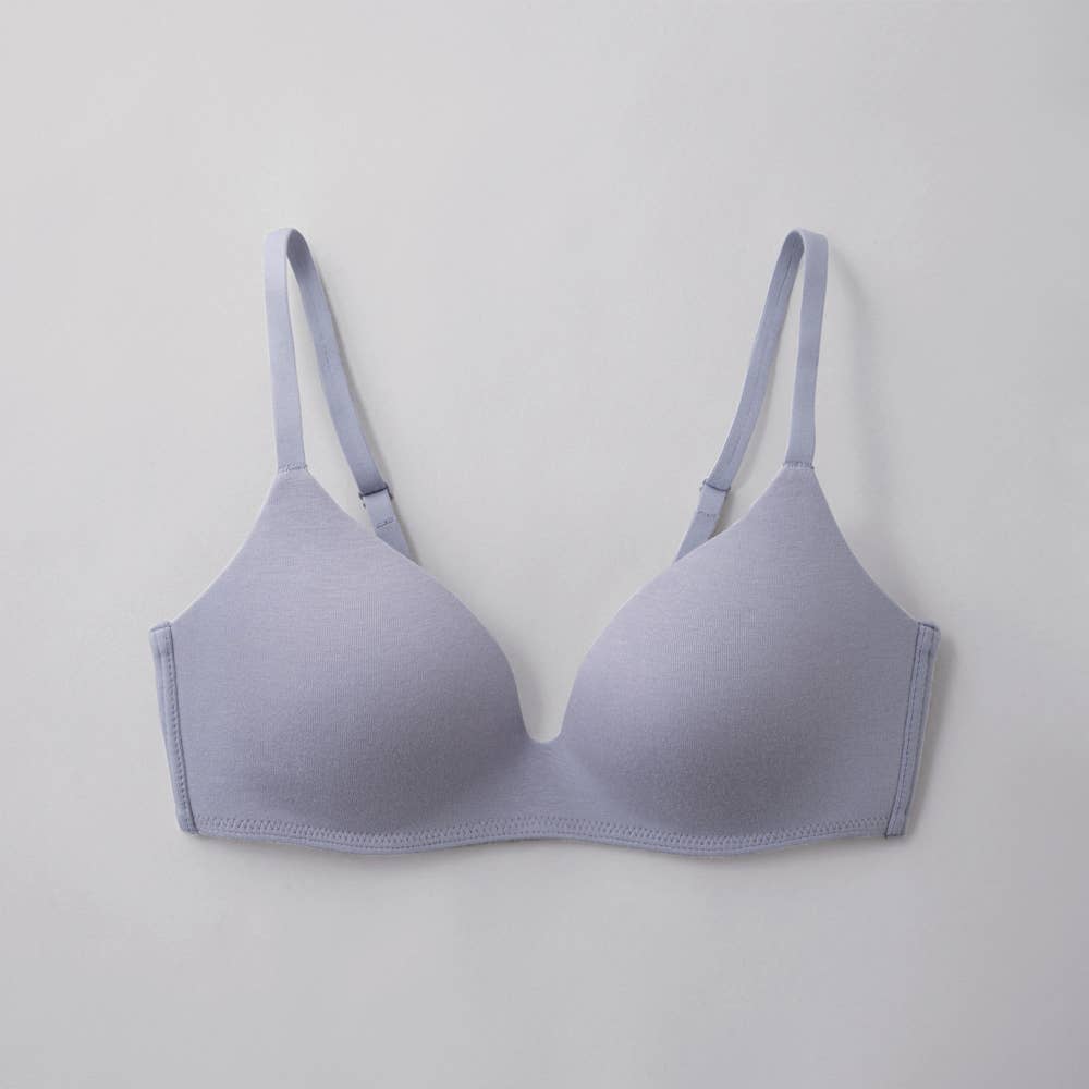 【Fitte（コンフィメイクブラ）】ノンワイヤーブラジャー【SALE】 KB6092EC リュエルブルー