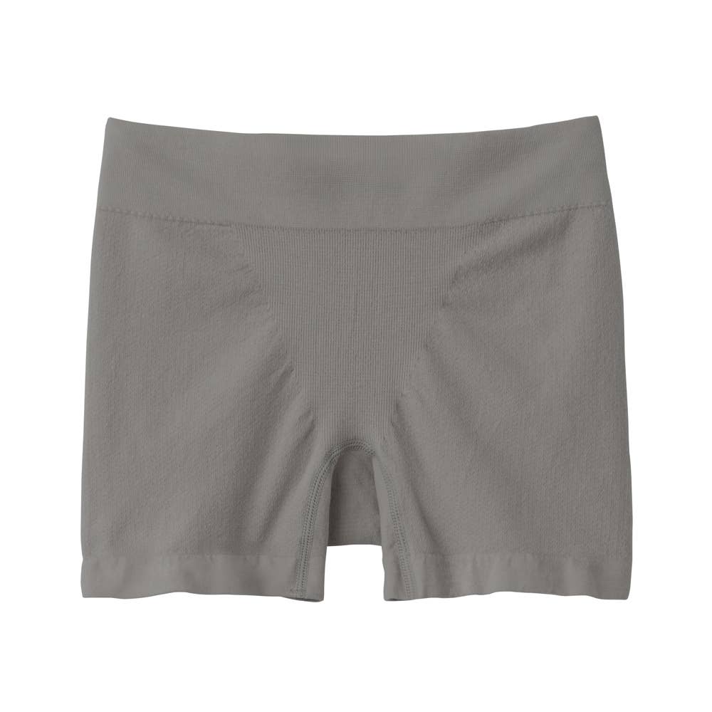 【Fitte　マルチショーツ】レギュラーショーツ(1分丈) KB7370P グレー