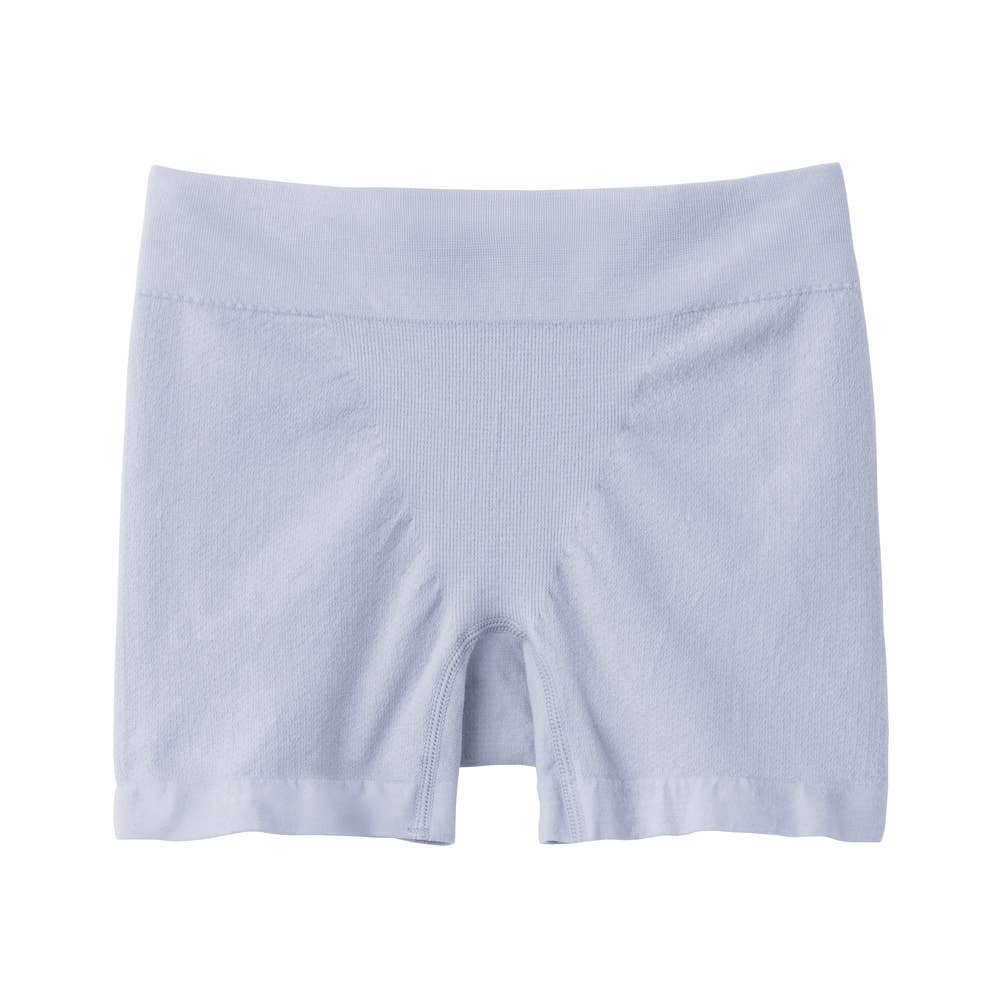 【Fitte　マルチショーツ】レギュラーショーツ(1分丈) KB7370P シェルブルー