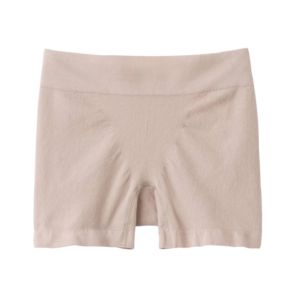 【Fitte　マルチショーツ】レギュラーショーツ(1分丈) KB7370P ブロアベージュ