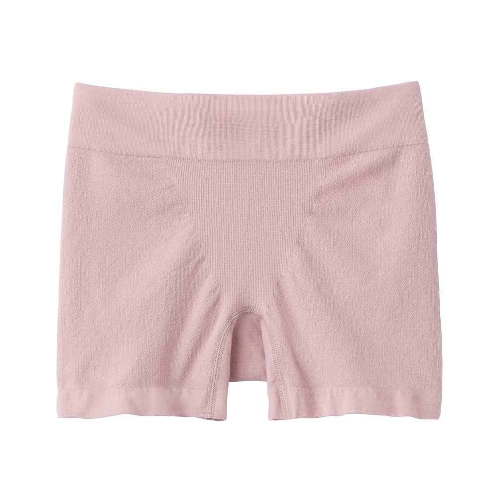 【Fitte　マルチショーツ】レギュラーショーツ(1分丈) KB7370P スモークピンク