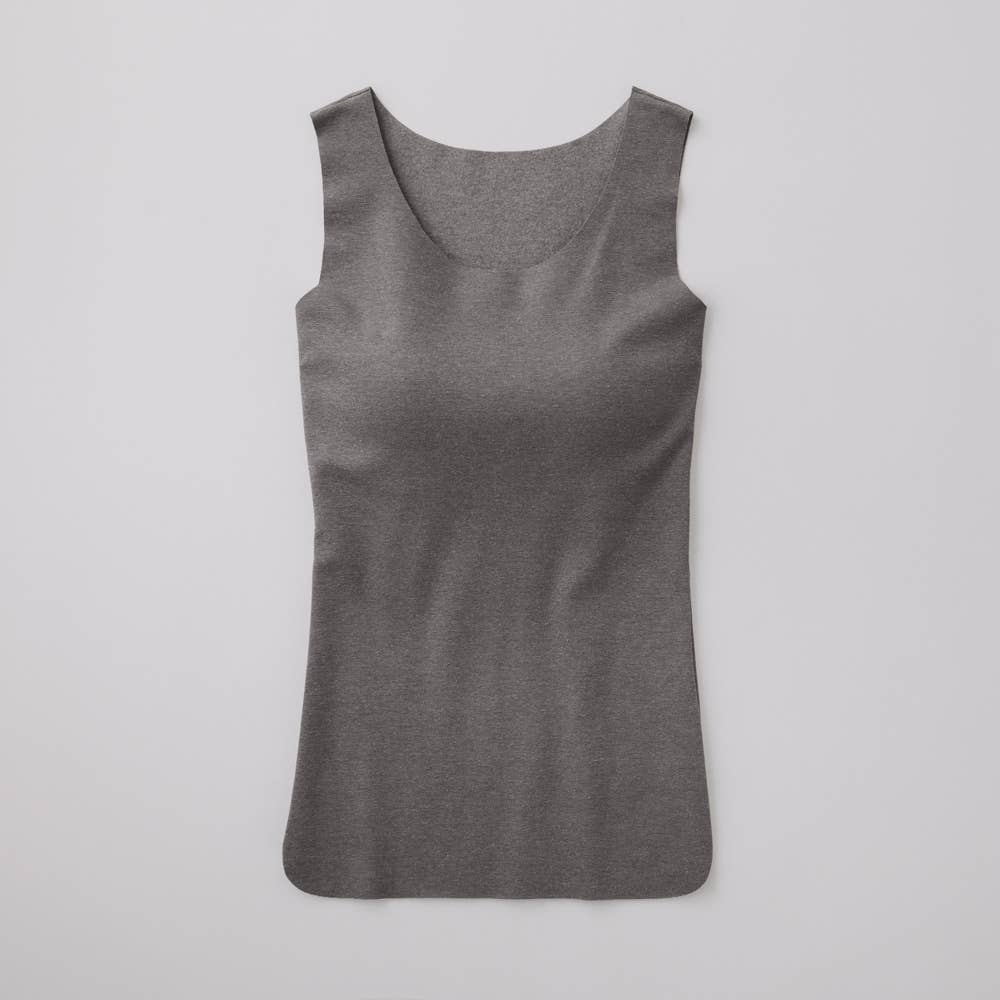 【Fitte Warm】ブラタンクトップ【SALE】 KB8058K チャコールグレー