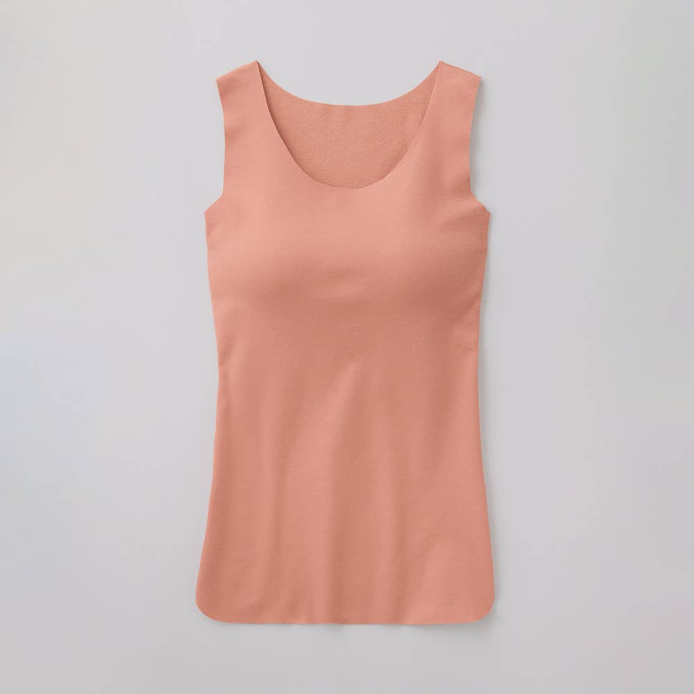 【Fitte Warm】ブラタンクトップ【SALE】 KB8058K ミステイピーチ