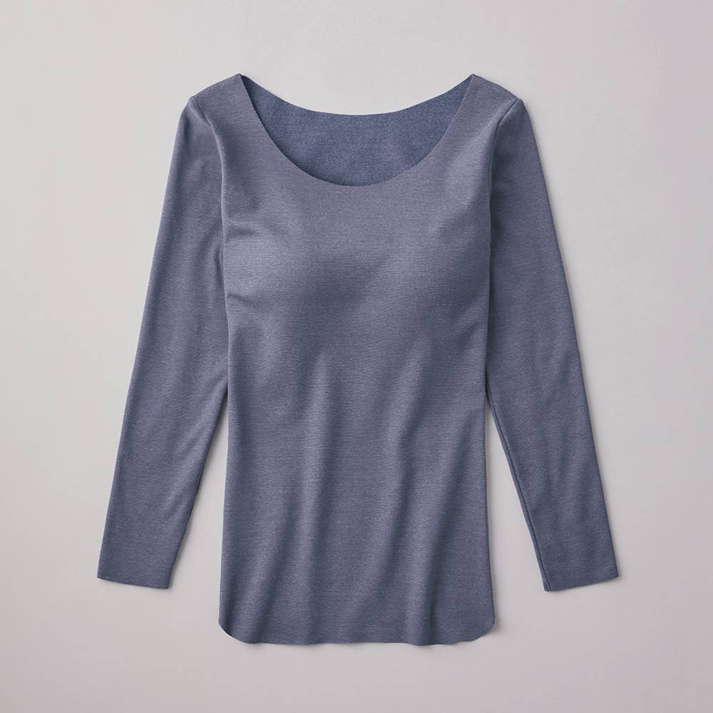 Fitte Warm】8分袖ブラトップ KB8059K :レディース トップス