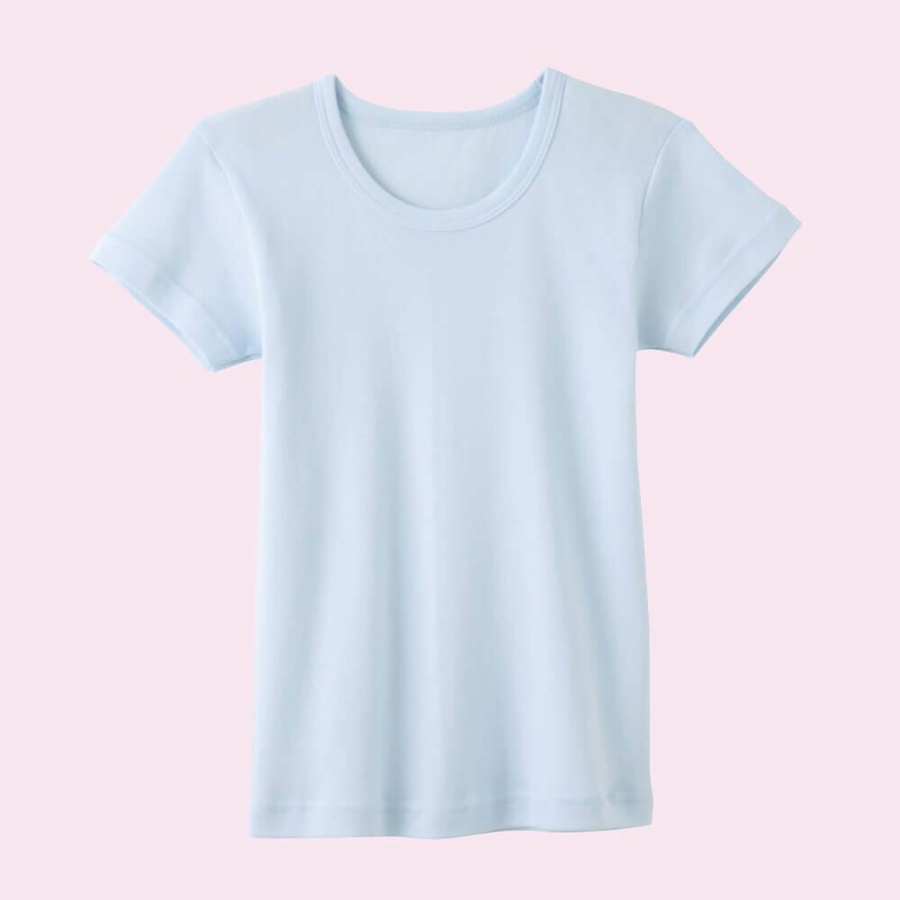子供用】半袖丸首Ｔシャツ（女の子） KGW8450: キッズ