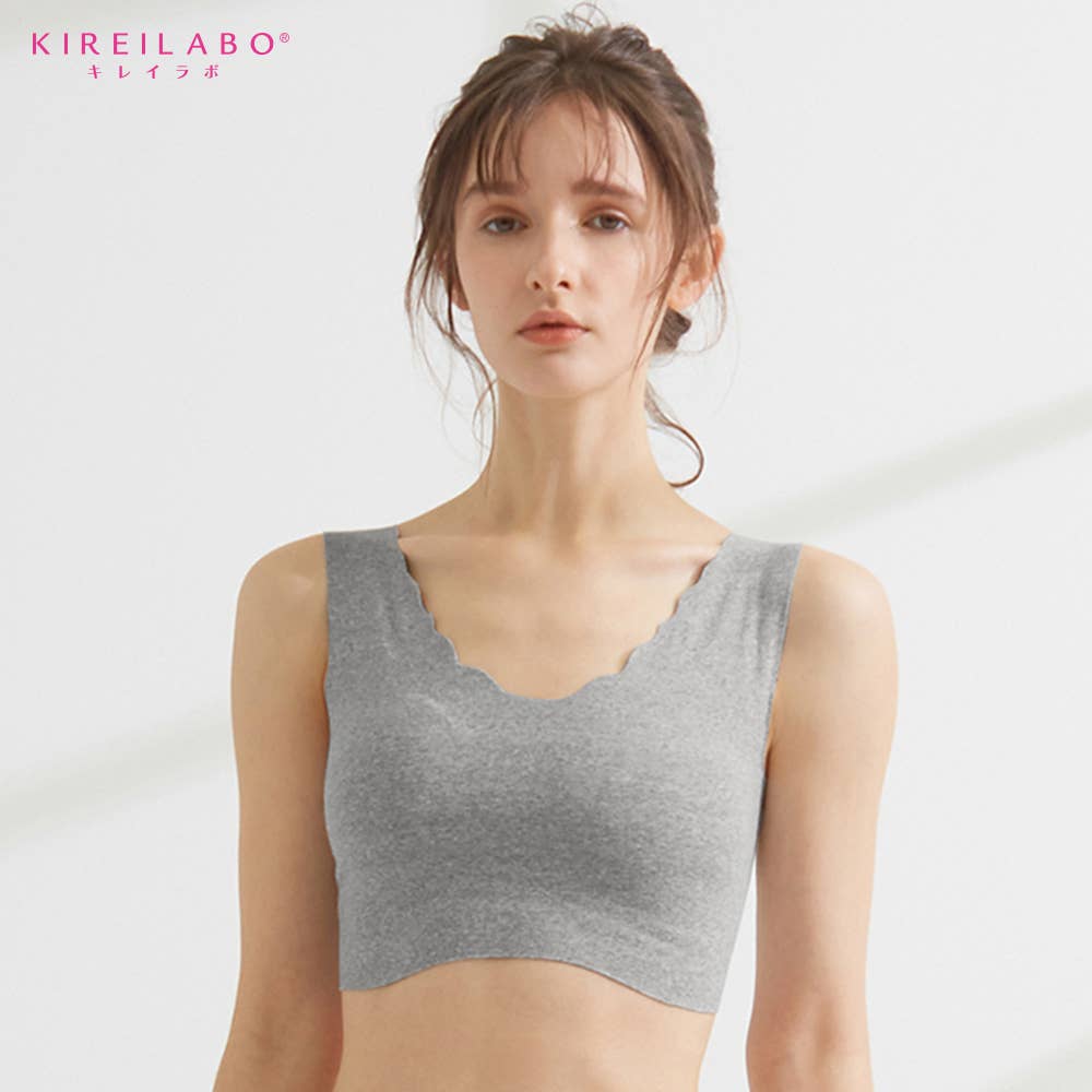 【完全無縫製】ハーフトップブラ