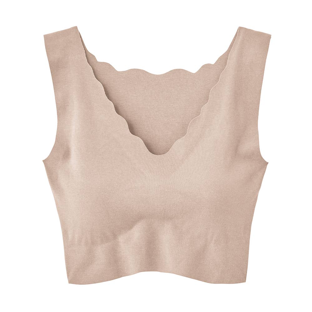 【完全無縫製】ハーフトップ KL2055P ベージュ