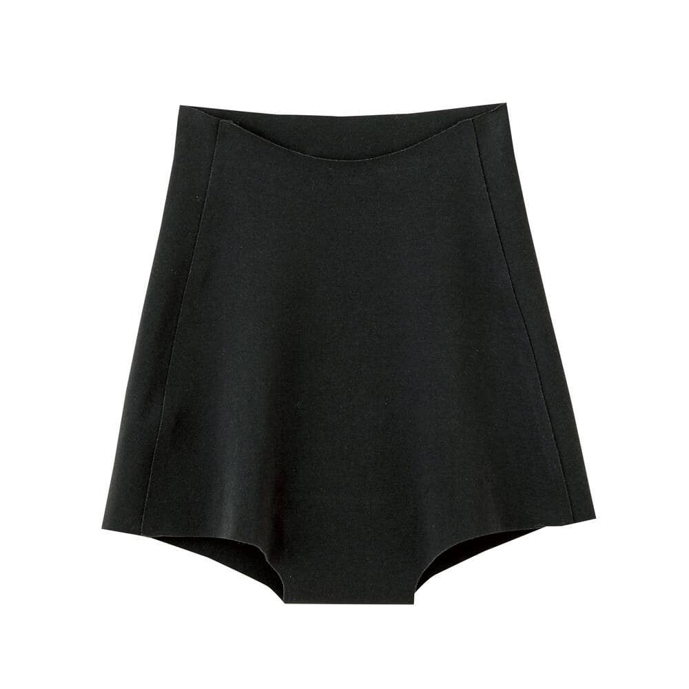 【完全無縫製】1分丈ショーツ KL2062A ブラック
