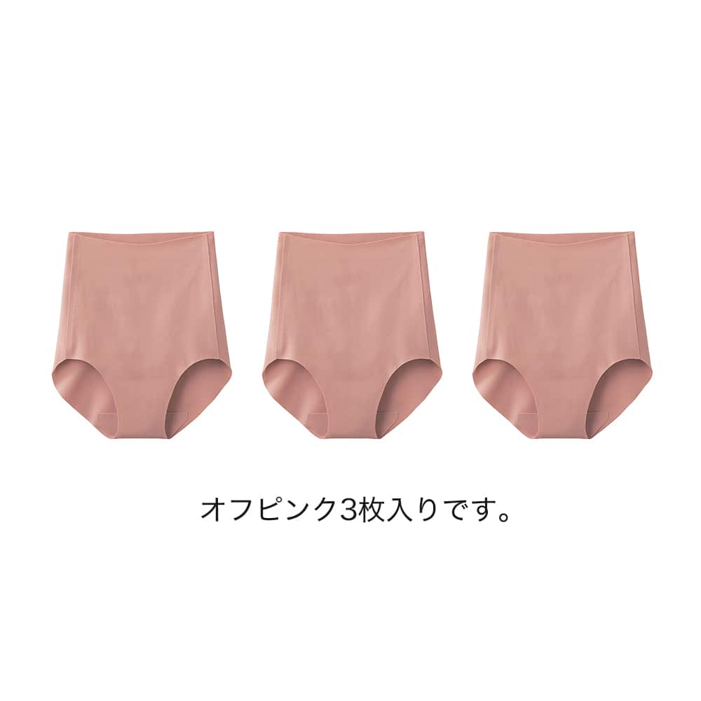 パンツの日限定セット】完全無縫製レギュラーショーツ(同色3枚