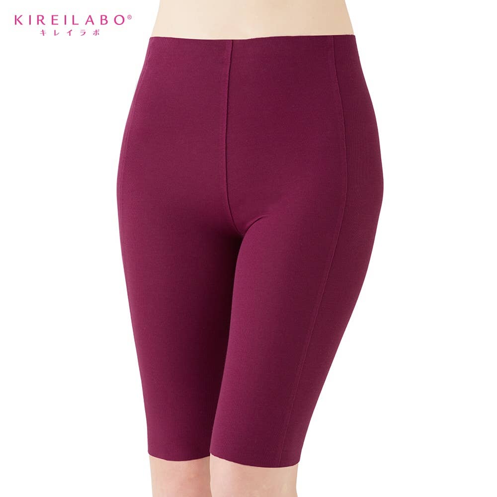 完全無縫製 厚手綿混 5分丈ウォーマー レディース Kl5766 レディース インナーボトムス